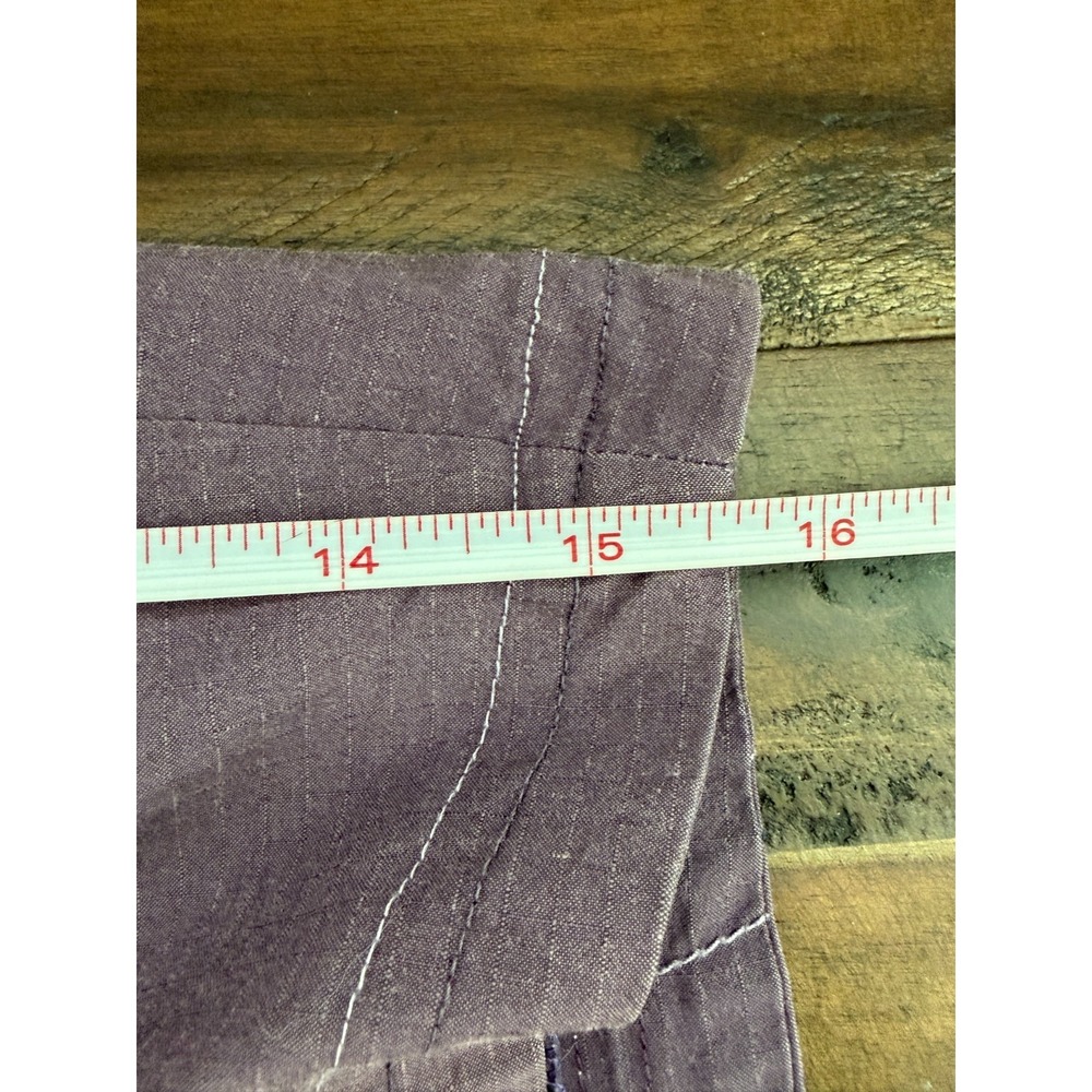 Title Nine Big B Purple Plum Outdoor Hiking Shorts Size 4 Multi-Pocket Ripstop - Picture 8 of 9
